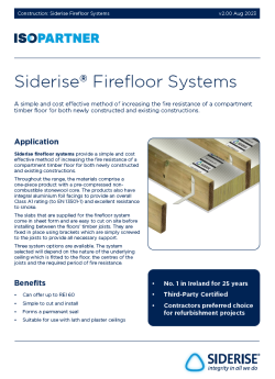 Siderise FireFloor Systems
